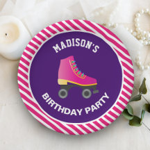 Festa de Aniversário de Patinação Sobre Rodas Rosa