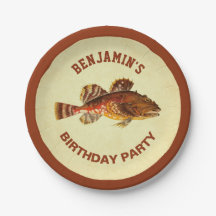 Festa de Aniversário de Pesca Rústica Vintage