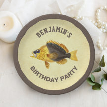 Festa de Aniversário de Pesca Rústica Vintage