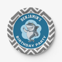 Festa de aniversário de tubarão