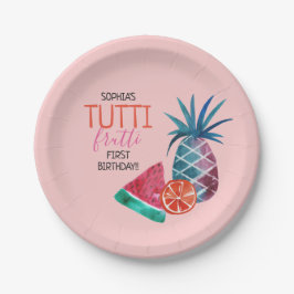 Prato De Papel Festa de aniversário de Tutti Frutti Child