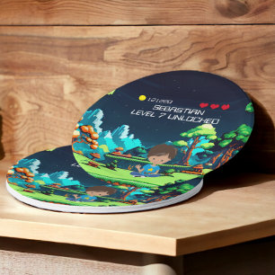 Prato De Papel Festa de aniversário divertida do jogo de computad