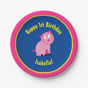 Prato De Papel Festa de aniversário do animal das placas de papel