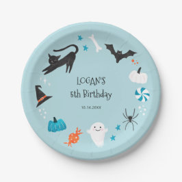 Prato De Papel Festa de aniversário do Dia das Bruxas