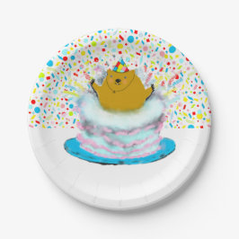 Prato De Papel Festa de aniversário do Dia do Groundhog