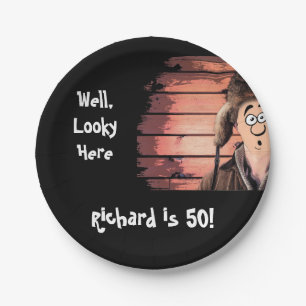 Prato De Papel Festa de aniversário engraçada do país do campónio