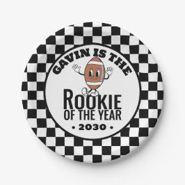 Prato De Papel Festa de aniversário Personalizada de Futebol Vint