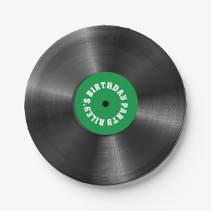 Prato De Papel Festa de aniversário personalizada de registro do