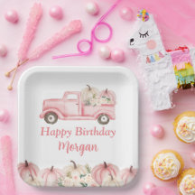 Festa de aniversário Rosa Vintage da Garota-Pumpki