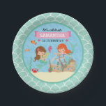 Prato De Papel Festa de aniversário Sereia<br><div class="desc">Sua pequena princesa do mar pode celebrar seu grande dia com nosso prato de aniversário de sereia. Apresentando adoráveis sereias cercadas por criaturas marinhas amigáveis prontas para uma extravagância submarina. Não se esqueça de verificar nossa coleção de suprimentos de festa de aniversário de sereia. Não seja um peixe fora de...</div>