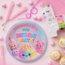 Festa de Aniversário Squishies Brilho Arco-Íris