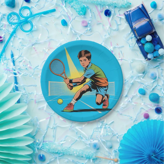 Prato De Papel Festa de aniversário Tênis (Festa)