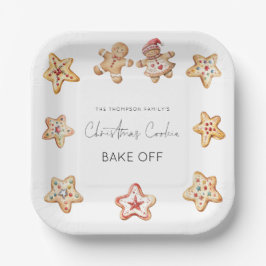 Prato De Papel Festa de Assar de Biscoito de Natal