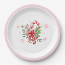 Festa de Bala de Natal Rosa Inverno Floco de Neve 