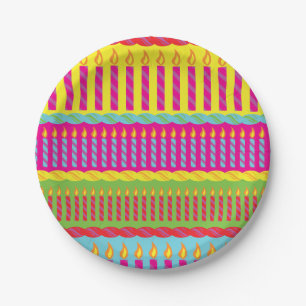 Prato De Papel Festa de Bolo de Aniversário