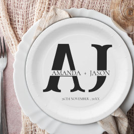 Prato De Papel Festa de casamento de Nomes de Grupo de Noivas do 