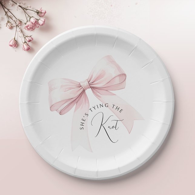 Prato De Papel Festa de Chá de Noiva: Ela Vai se Casar (Criador carregado)