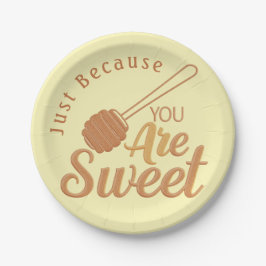 Prato De Papel Festa de Charme Russo de Mel Amarelo