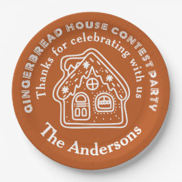 Prato De Papel Festa de Concurso da Casa Gingerpão - Obrigado