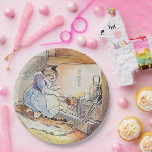 Prato De Papel Festa de Cozinhar de Kitty Cat