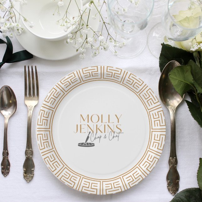 Prato De Papel Festa de despedida de solteira com tema culinário (Criador carregado)