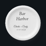 Prato De Papel festa de despedida de solteira em Bar Harbor prese<br><div class="desc">Design</div>