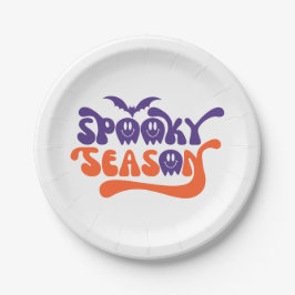 Prato De Papel Festa de Dia das Bruxas de Spooky Season