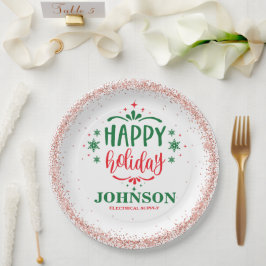 Prato De Papel Festa de Escritório de Natal