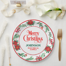 Prato De Papel Festa de Escritório de Natal