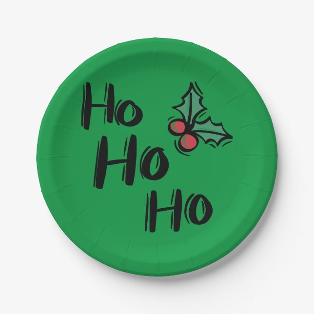 Prato De Papel Festa de Escritório de Natal (Frente)