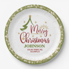 Prato De Papel Festa de Escritório de Natal