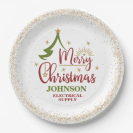 Prato De Papel Festa de Escritório de Natal