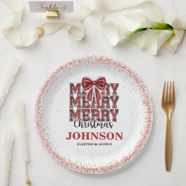 Prato De Papel Festa de Escritório de Natal