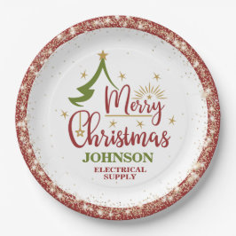 Prato De Papel Festa de Escritório de Natal