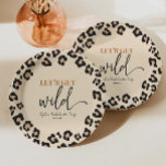 Prato De Papel Festa de Fim de Semana de Leopard Cheetah Wild Bac<br><div class="desc">Este é um Vamos Leopard Cheetah Impressão Get Wild Bachelorette Weekend Party Plates!</div>