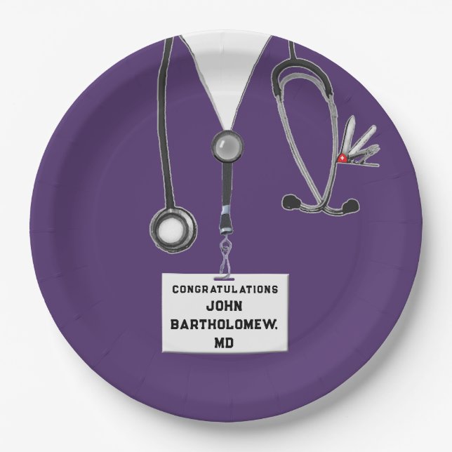 Prato De Papel Festa de formatura da Faculdade de Medicina (Frente)