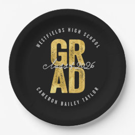 Prato De Papel festa de formatura FORMANDO Ouro 2025