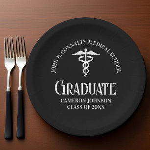 Prato De Papel Festa de Graduação Personalizada de Medicina em Pr