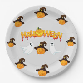 Prato De Papel Festa de Halloween