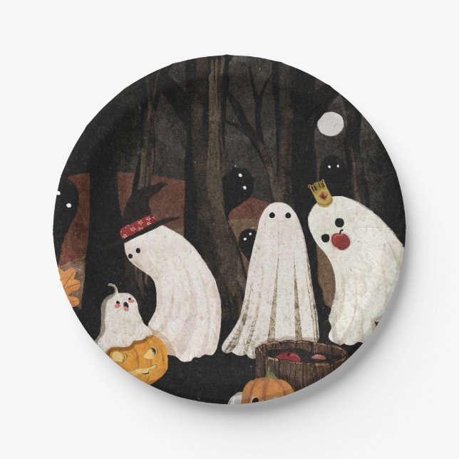 Prato De Papel Festa de Halloween (Frente)