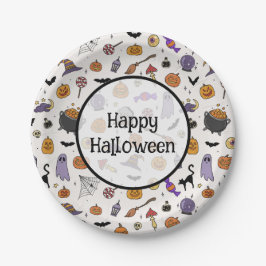 Prato De Papel Festa de Halloween