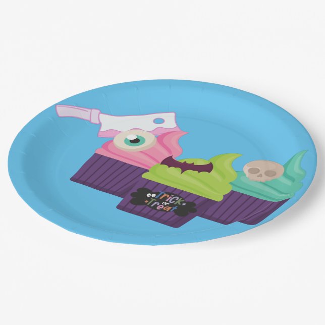 Prato De Papel Festa de Halloween (Inclinado)