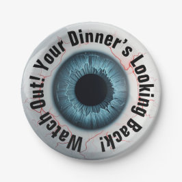 Prato De Papel 👁️ Festa de Halloween Assombrada!