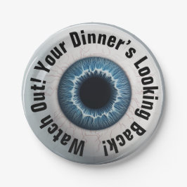 Prato De Papel 👁️ Festa de Halloween Assombrada!