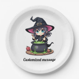 Prato De Papel Festa de Halloween de Crianças Personalizadas