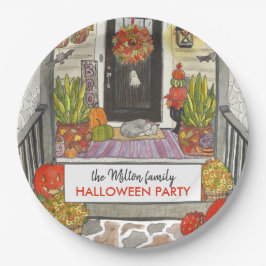 Prato De Papel Festa de Halloween em Casa