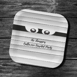 Prato De Papel Festa de Halloween Personalizada da Mamãe Louca