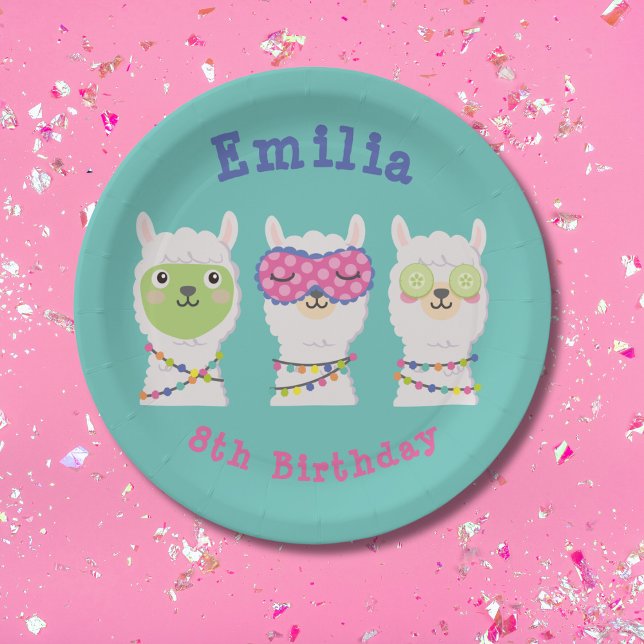 Prato De Papel Festa de Lama Spa, lama pajama (Criador carregado)