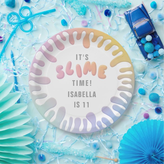 Prato De Papel Festa de lodo arco-íris (Festa)