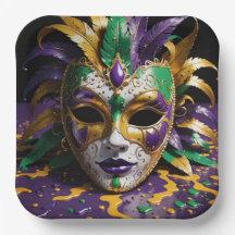 Festa de Máscara Facial de Mardi Gras